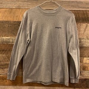 Patagonia Long Sleeve Tee Heather Gray Sm